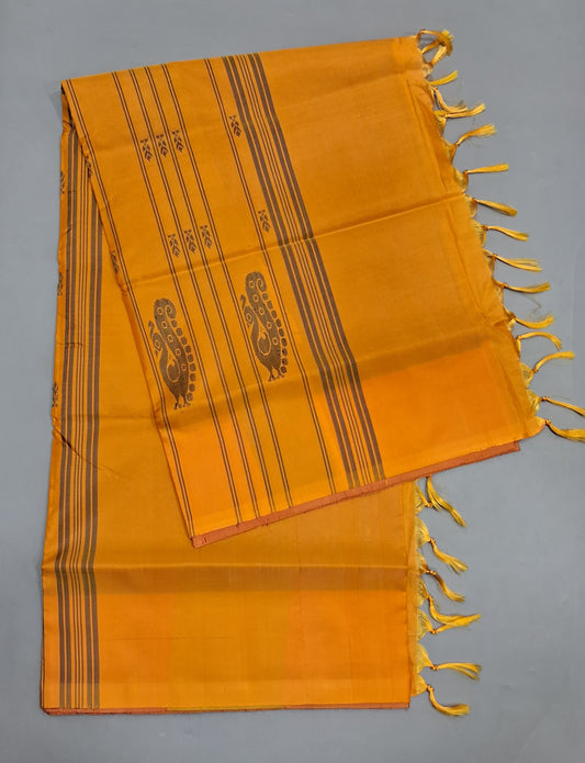 Purple Hand Woven Banana Silk Saree
