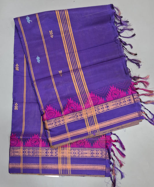 Yellow Hand Woven Banana Silk Saree