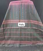 Tangerine Orange Hand Woven Banana Silk Saree pallu