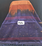 Pale Orange Handwoven Banana Silk Saree pallu