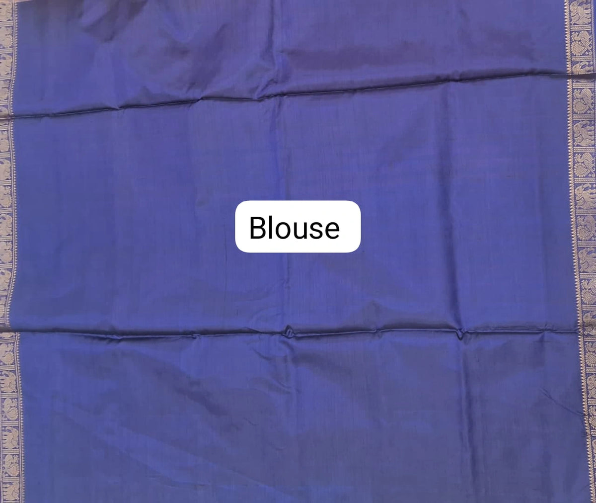 Pale Orange Handwoven Banana Silk Saree blouse