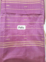 Bright green handwoven banana silk saree pallu