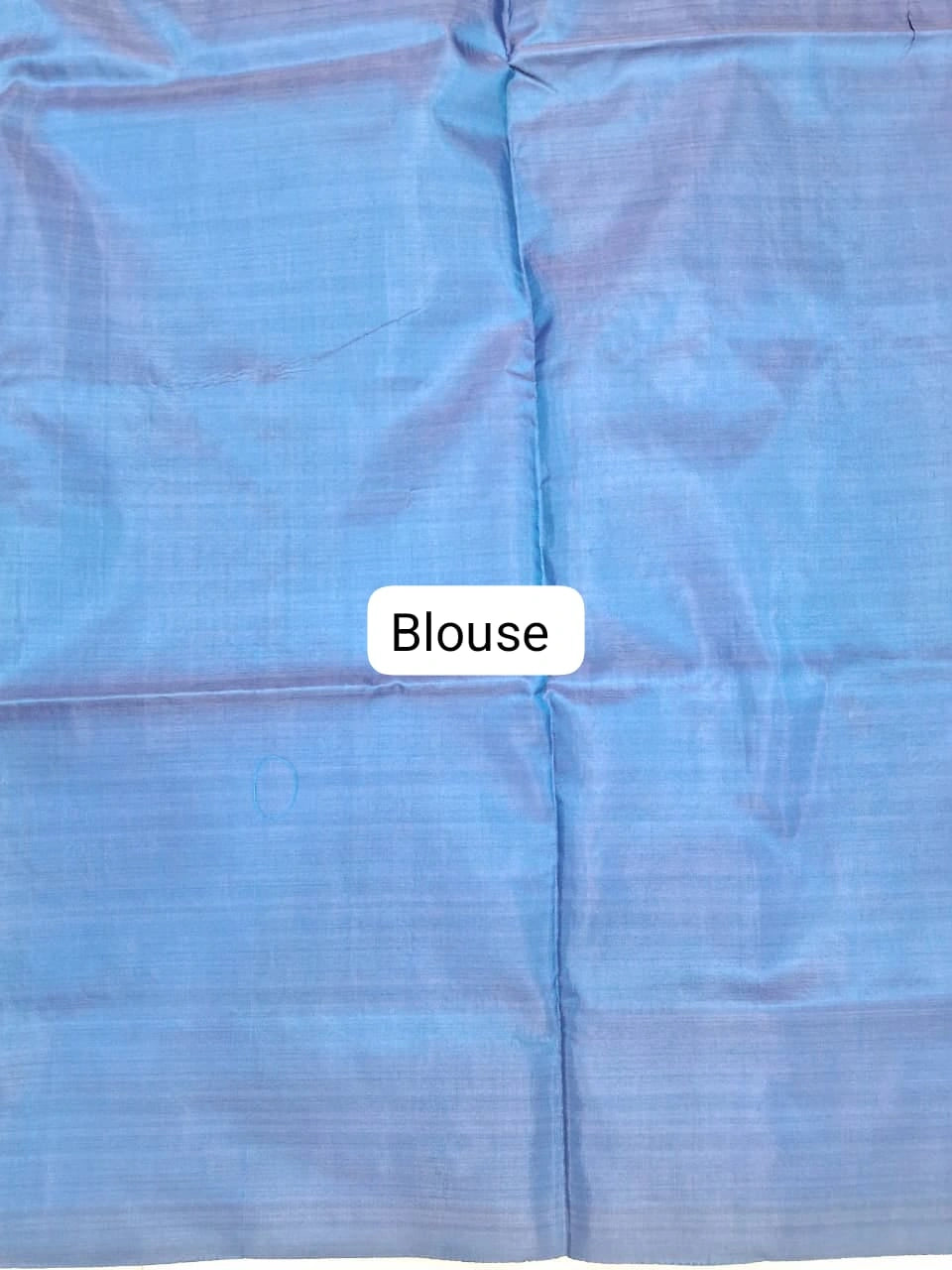An orange handwoven banana silk saree blouse