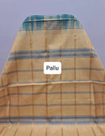 Eggplant handwoven banana silk saree Pallu