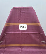 Mustard yellow handwoven banana silk saree Pallu