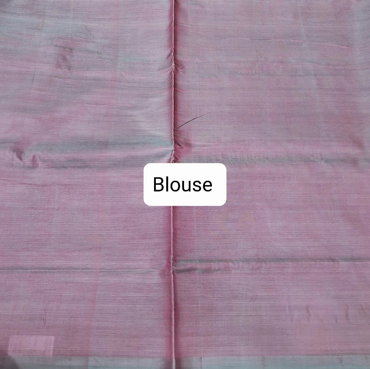 Dual Shaded blue handwoven pure banana silk saree Blouse