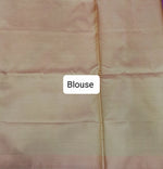 Rani pink handwoven banana silk saree Blouse