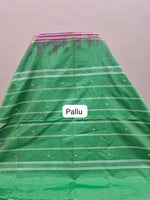 Dark Peach Handwoven Banana Silk Saree Pallu