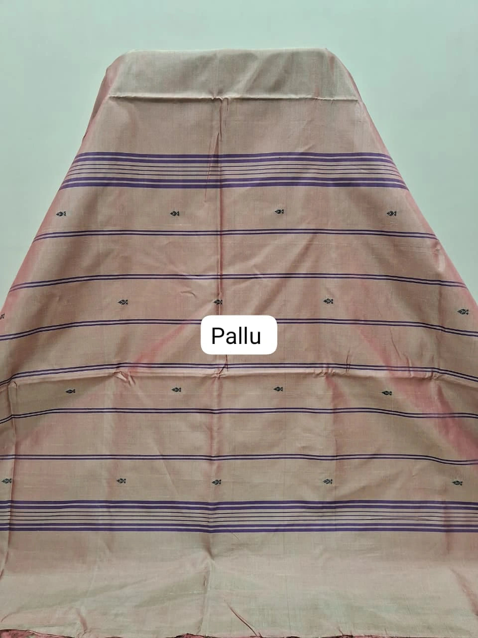 Leaf Green Handwoven Banana Silk Saree Pallu