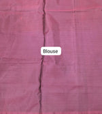 Dark Metal Grey Handwoven Banana Silk Saree Blouse