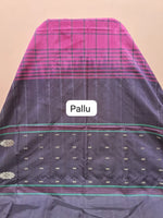 Rani Pink Handwoven Banana Silk Saree Pallu