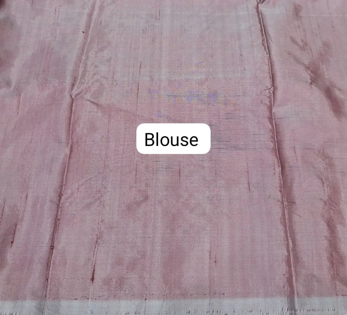 Royal Blue Handwoven Banana Silk Saree Blouse
