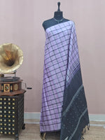 Light Lavender Handwoven Banana Silk Saree