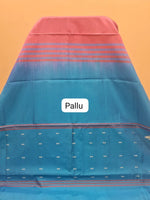 Dark Pink Handwoven Banana Silk Saree Pallu