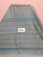 Dark Brown Handwoven Banana Silk Saree pallu