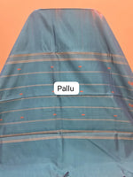 Brick Red Handwoven Banana Silk Saree Pallu