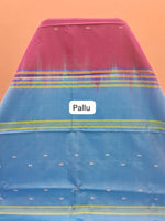 Dark Pink Handwoven Banana Silk Saree Pallu