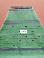 Light Peach Handwoven Banana Silk Saree Pallu