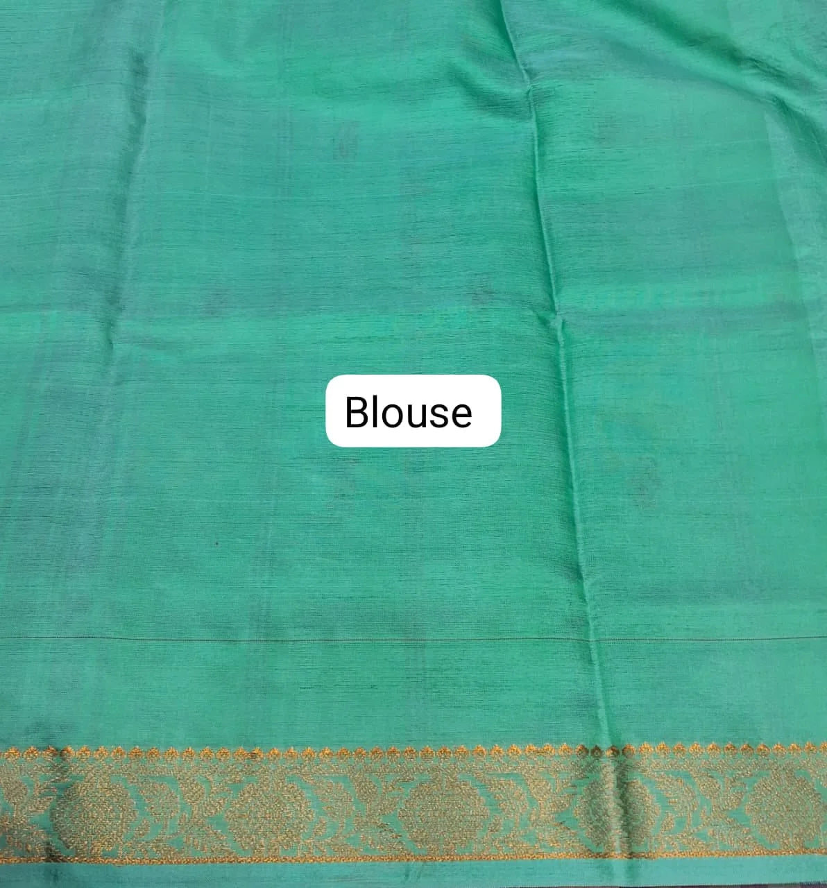 Light Peach Handwoven Banana Silk Saree Blouse