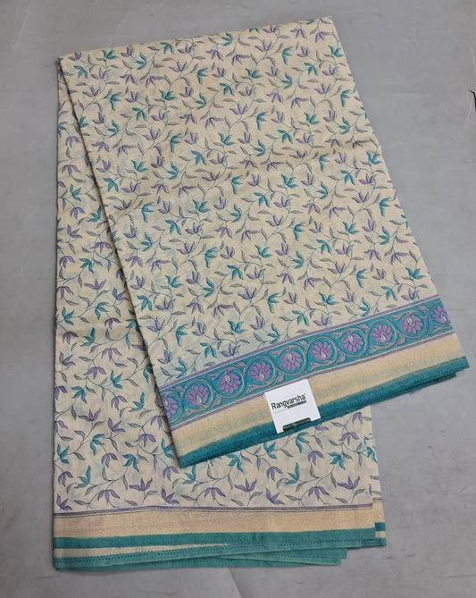 Beige Chandheri Saree