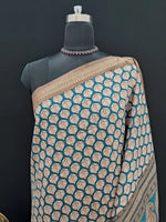 Rama Blue Chanderi Saree 1