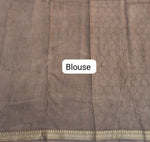 Rama Blue Chanderi Saree blouse