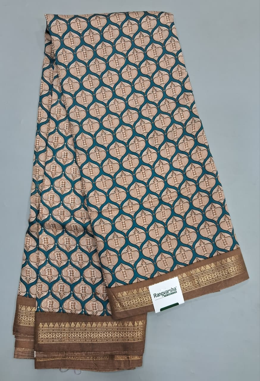 Rama Blue Chandheri Saree 