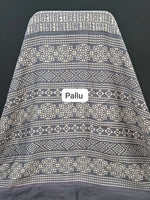 Premium Grey Chanderi Saree pallu