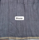 Premium Grey Chanderi Saree blouse