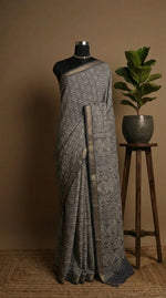 Premium Grey Chanderi Saree