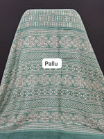 Sea Green Chanderi Saree pallu