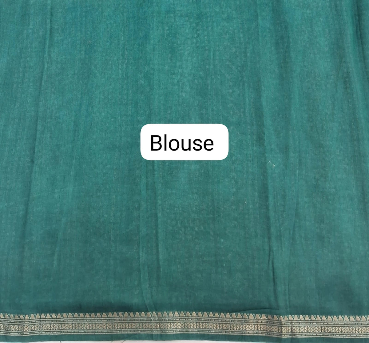 Sea Green Chanderi Saree blouse