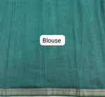Sea Green Chanderi Saree blouse