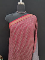 Candy Red Chanderi Saree 1