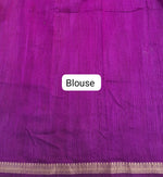 Purple Chanderi Saree blouse