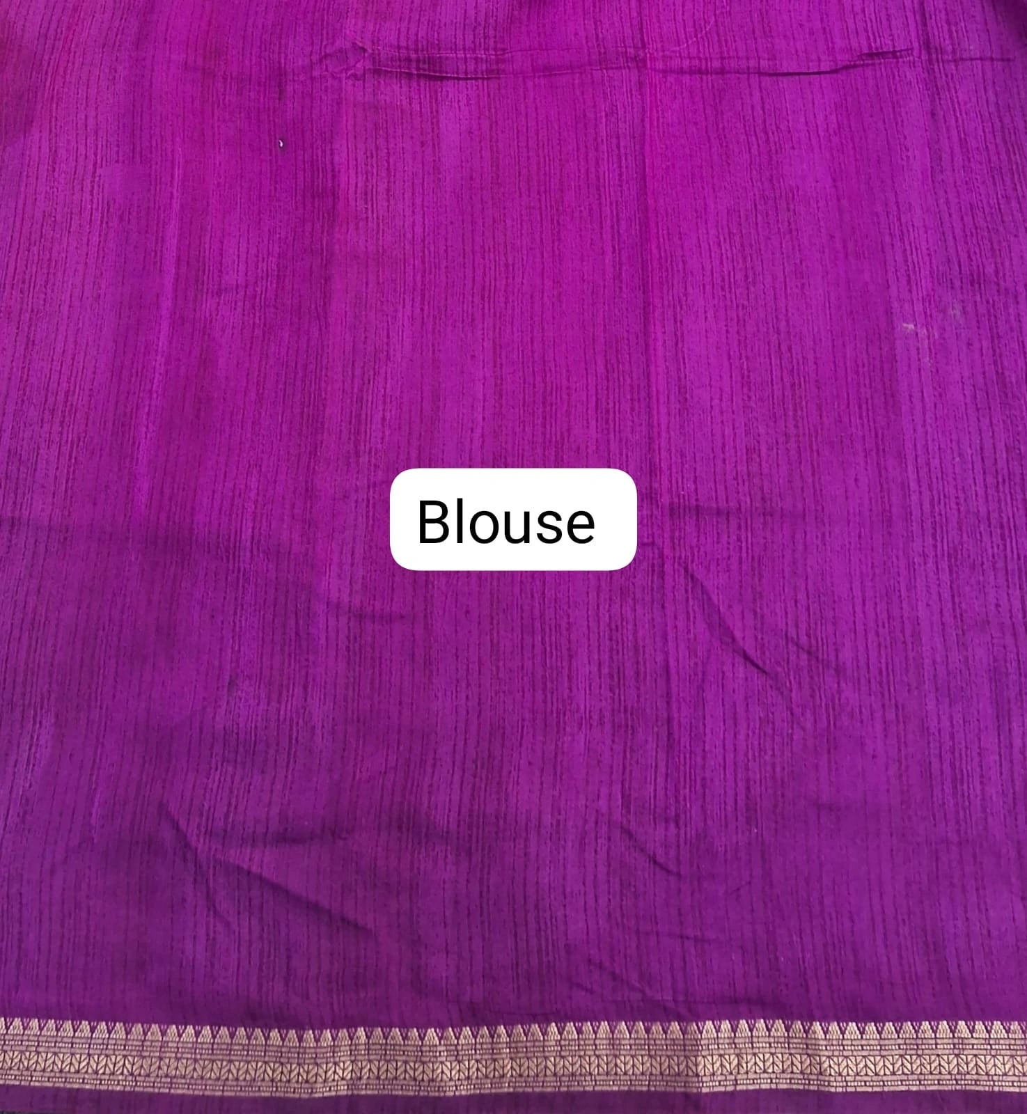 Purple Chanderi Saree blouse
