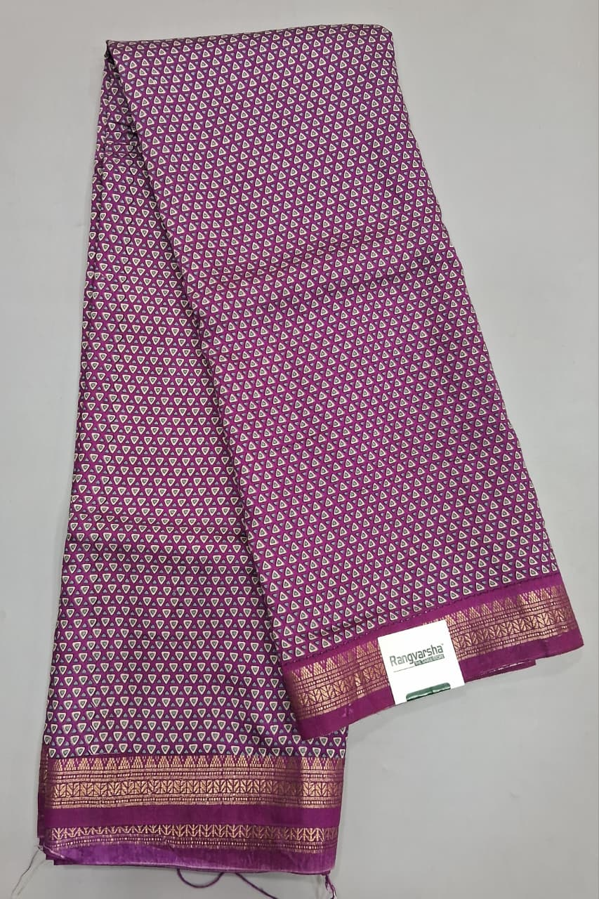 Purple Chanderi Saree