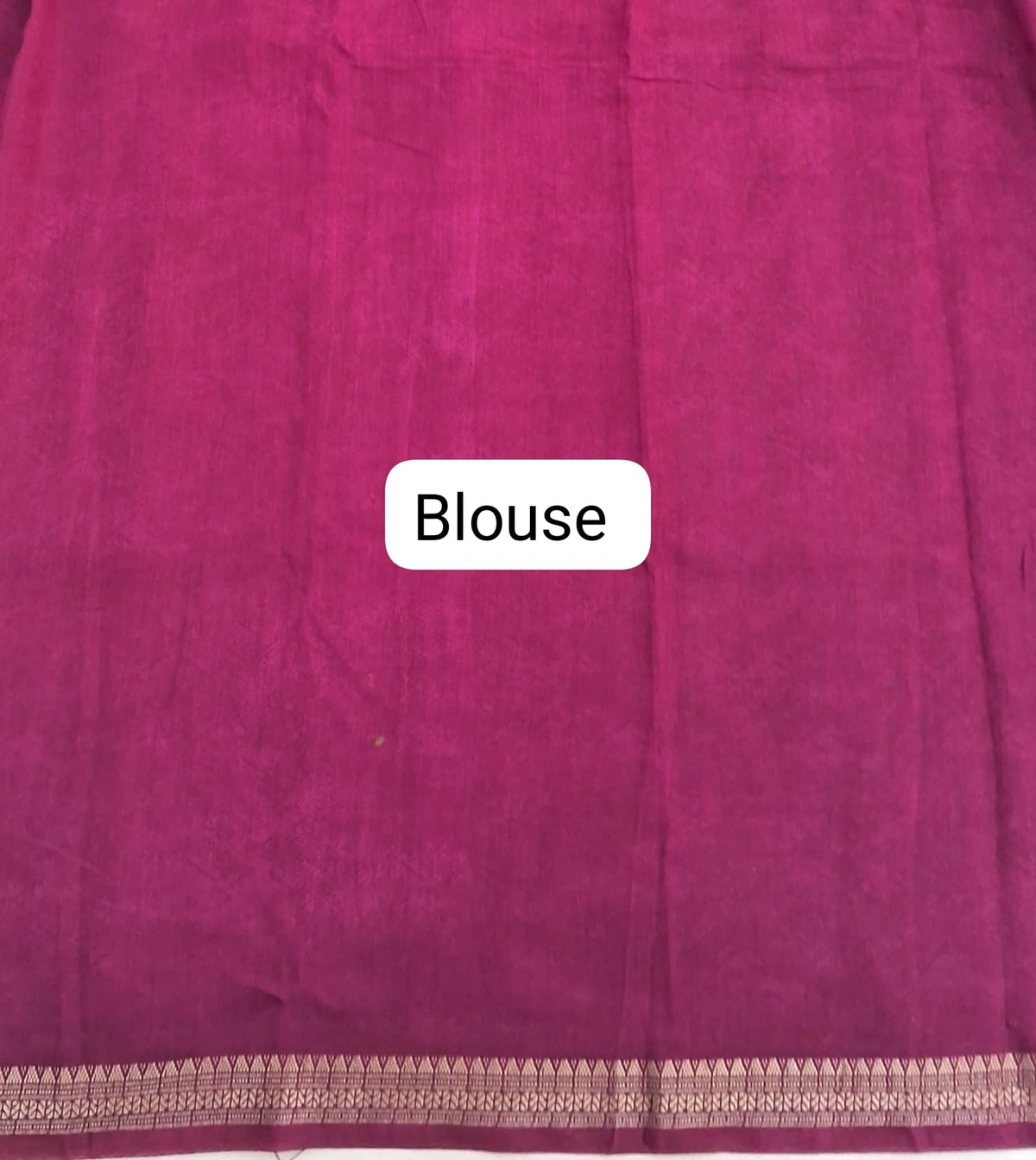 Elegant Grey Chanderi Saree blouse