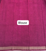 Elegant Grey Chanderi Saree blouse