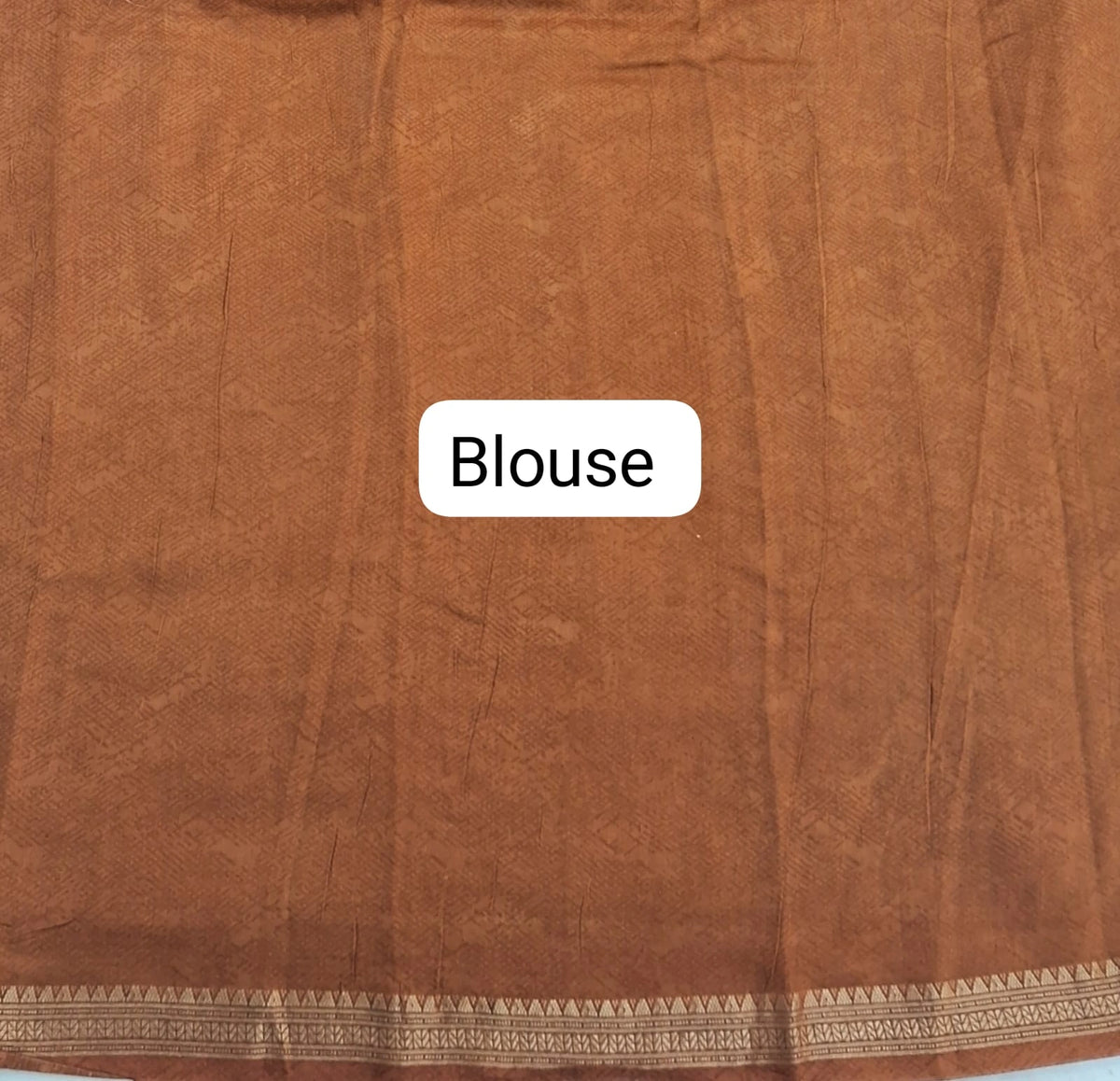 Grey Chanderi Saree blouse