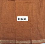 Grey Chanderi Saree blouse