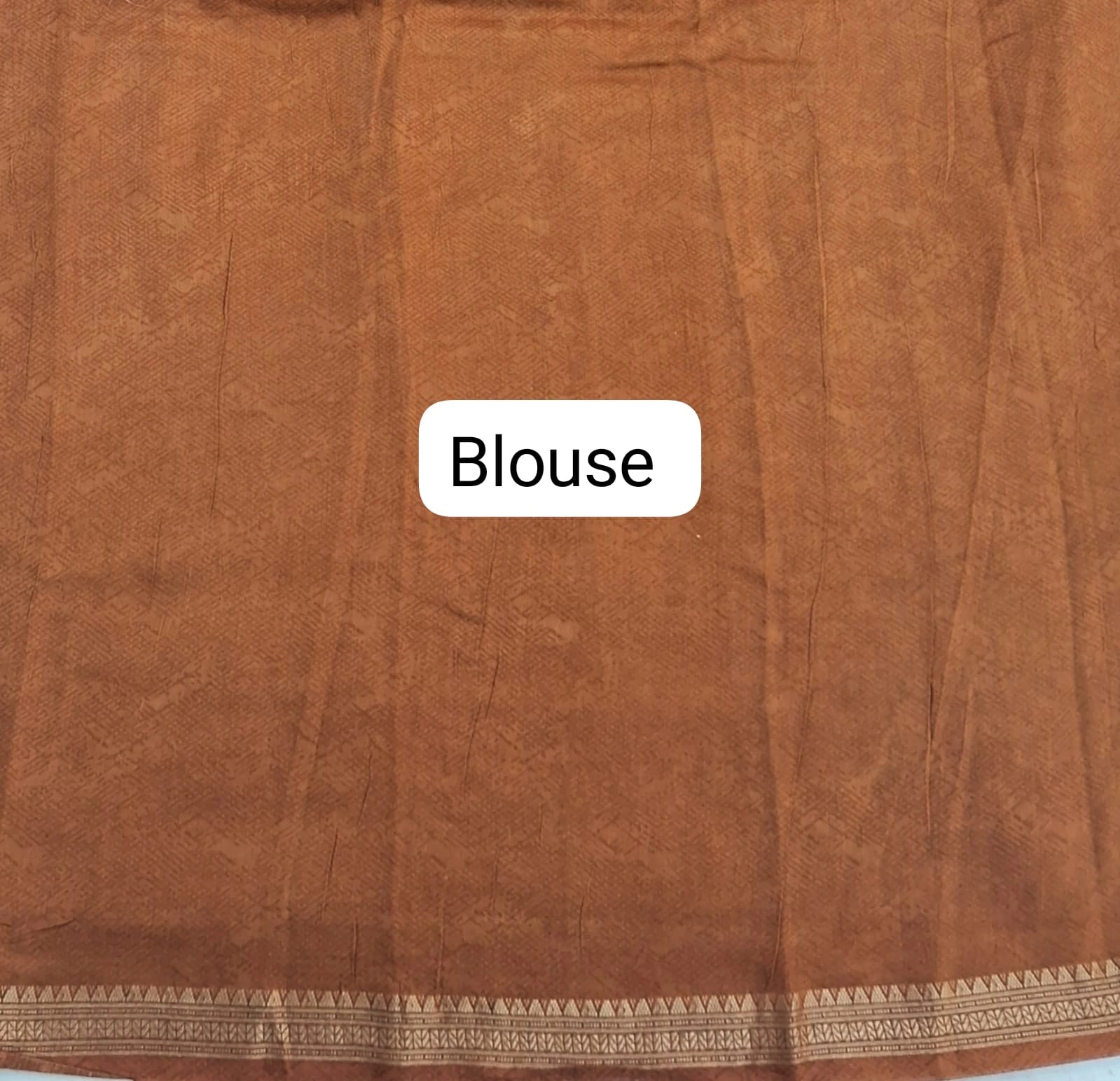 Grey Chanderi Saree blouse