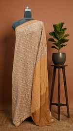 Grey Chanderi Saree
