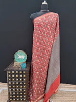 Shop Pure Red Chanderi Saree Online at the Best Price  