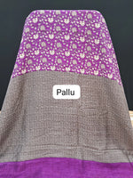 Purple Pure Chanderi Saree pallu