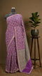 Purple Pure Chanderi Saree