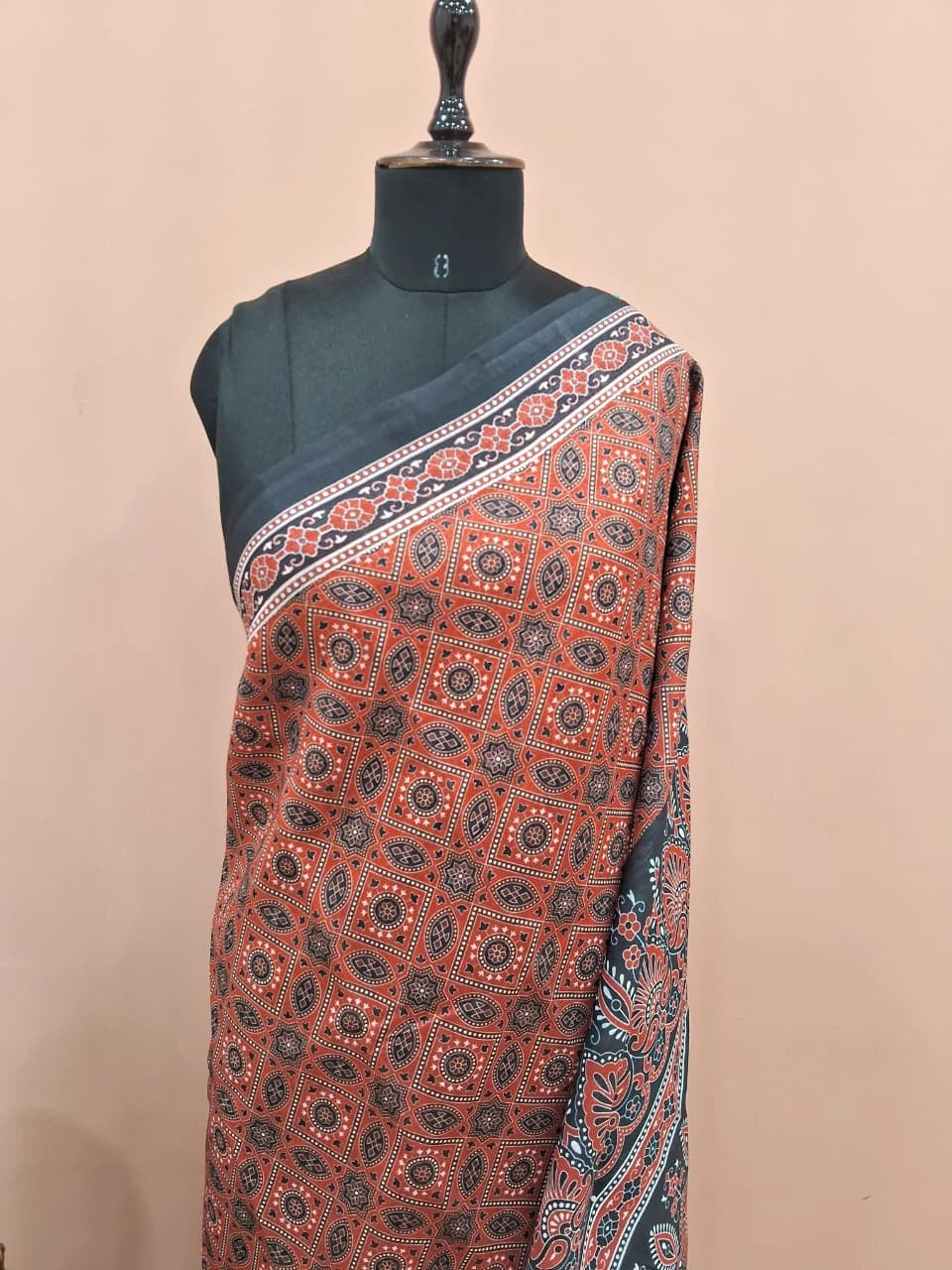 Red Chandheri Saree 1