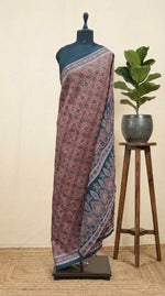 Pure Red Chanderi Saree