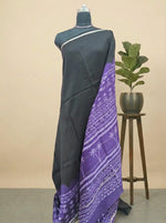 Timeless Black Chanderi Saree