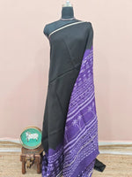 Timeless Black Chanderi Saree